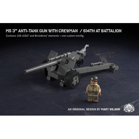 M5 3” Anti-Tank Gun with Crewman