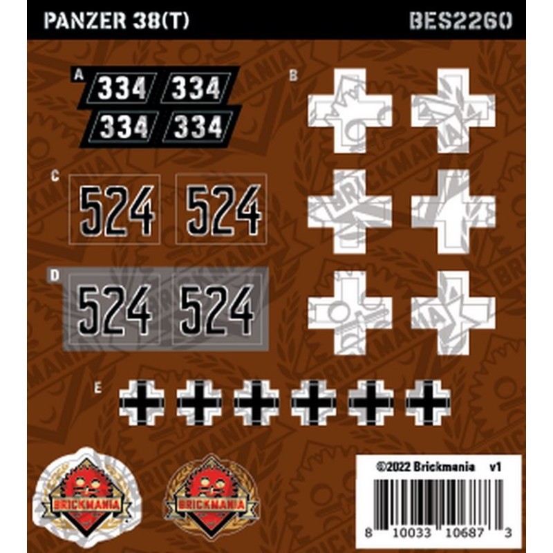 Panzer 38(t) - Sticker Pack