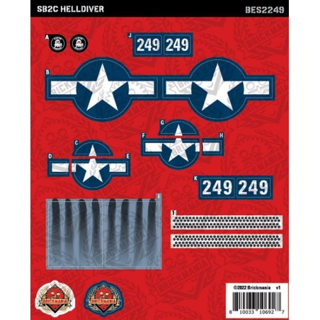 SB2C Helldiver - Sticker Pack