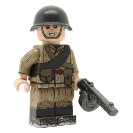 WW2 Russian Telogreika PPSH Minifigure WW2 Russian Telogreika PPSH Minifigure