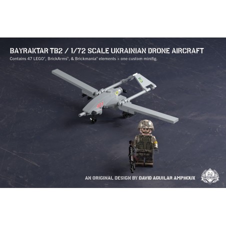 Bayraktar TB2 – 1/72 Scale Ukrainian Drone Aircraft