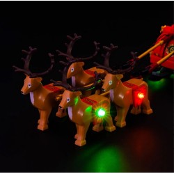 Light My Bricks - Beleuchtungsset geeignet für LEGO Schlitten des Weihnachtsmanns 40499