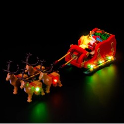 Light My Bricks - Beleuchtungsset geeignet für LEGO Schlitten des Weihnachtsmanns 40499