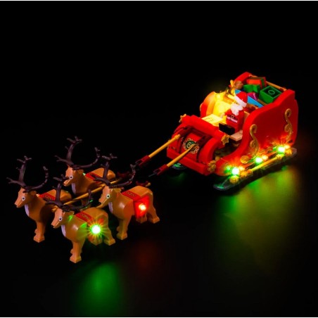 Light My Bricks - Beleuchtungsset geeignet für LEGO Schlitten des Weihnachtsmanns 40499
