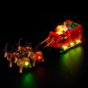 Light My Bricks - Lighting set suitable for LEGO Santa's Sleigh 40499