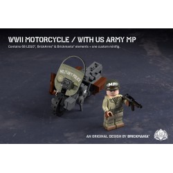 WWII Motorcycle with US...