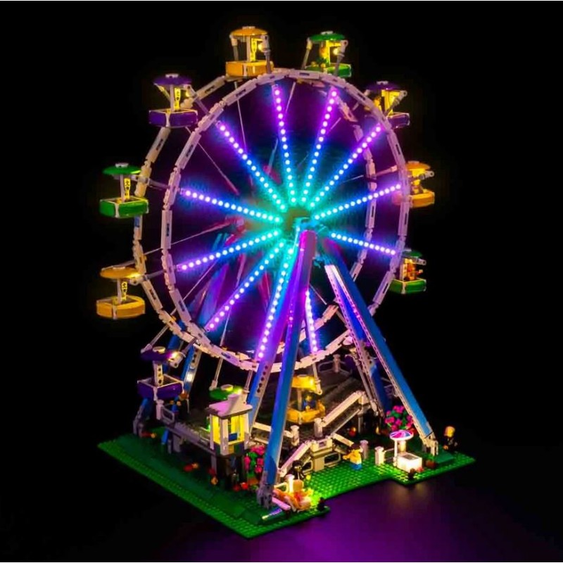 Light My Bricks - Verlichtingsset geschikt voor LEGO Ferris Wheel 10247 v2