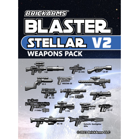 BrickArms Blaster Stellar v2 wapen set voor LEGO Minifigures