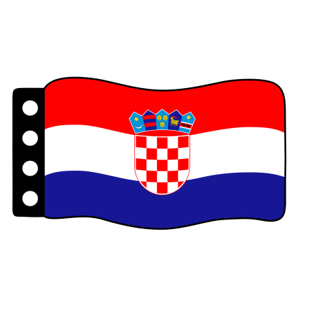 Vlag : Kroatië