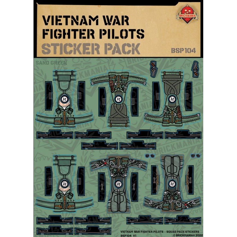 Vietnam War Fighter Pilots – Squad Pack - Stickers