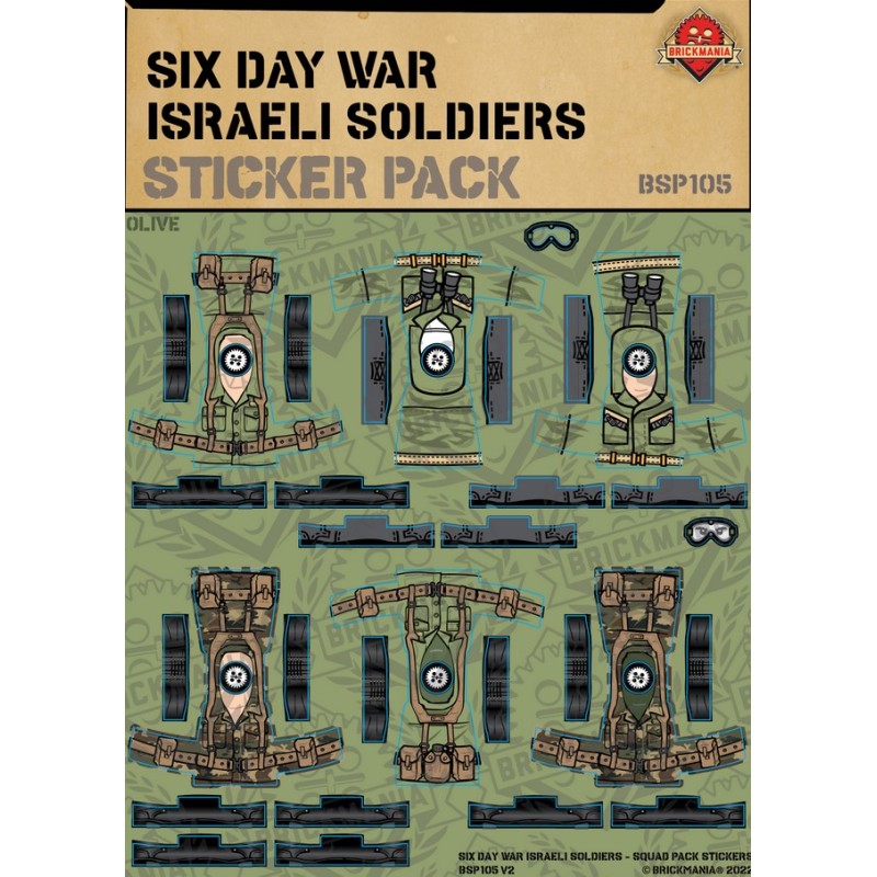 Six Day War Israeli Soldiers - Squad Pack Stickers