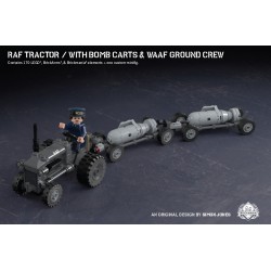 RAF Tractor with Bomb Carts & WAAF Ground Crew