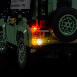 Light My Bricks - Beleuchtungsset geeignet für LEGO Land Rover Classic Defender 90 10317