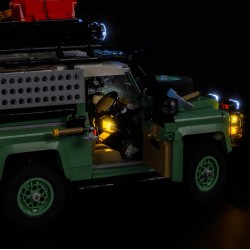 Light My Bricks - Beleuchtungsset geeignet für LEGO Land Rover Classic Defender 90 10317