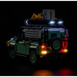 Light My Bricks - Beleuchtungsset geeignet für LEGO Land Rover Classic Defender 90 10317