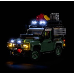 Light My Bricks - Beleuchtungsset geeignet für LEGO Land Rover Classic Defender 90 10317