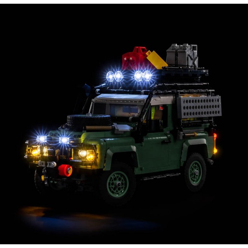 Light My Bricks - Beleuchtungsset geeignet für LEGO Land Rover Classic Defender 90 10317