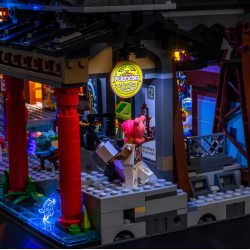 Light My Bricks - Lighting set suitable for LEGO Ninjago City Markets 71799