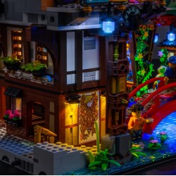 Light My Bricks - Lighting set suitable for LEGO Ninjago City Markets 71799