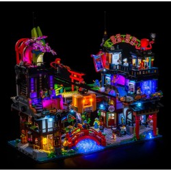 Light My Bricks - Lighting set suitable for LEGO Ninjago City Markets 71799