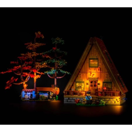 Light My Bricks - Lighting set suitable for LEGO A-Frame Cabin 21338