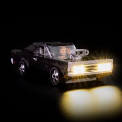 Light My Bricks - Lighting set suitable for LEGO Speed Champions - 1970 Dodge Charger R/T 76912