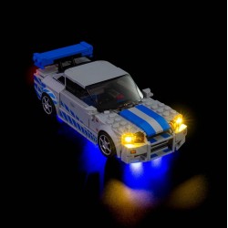 Light My Bricks - Beleuchtungsset geeignet für LEGO Speed Champions Nissan Skyline GT-R 76917