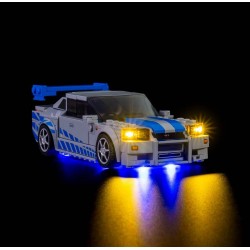 Light My Bricks - Beleuchtungsset geeignet für LEGO Speed Champions Nissan Skyline GT-R 76917