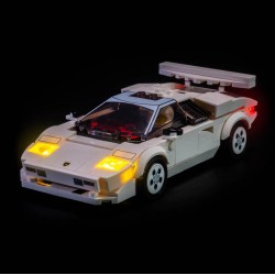 Light My Bricks - Lighting set suitable for LEGO Speed Champions Lamborghini Countach 76908