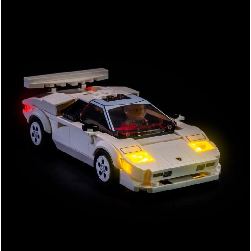 Light My Bricks - Beleuchtungsset geeignet für LEGO Speed Champions Lamborghini Countach 76908