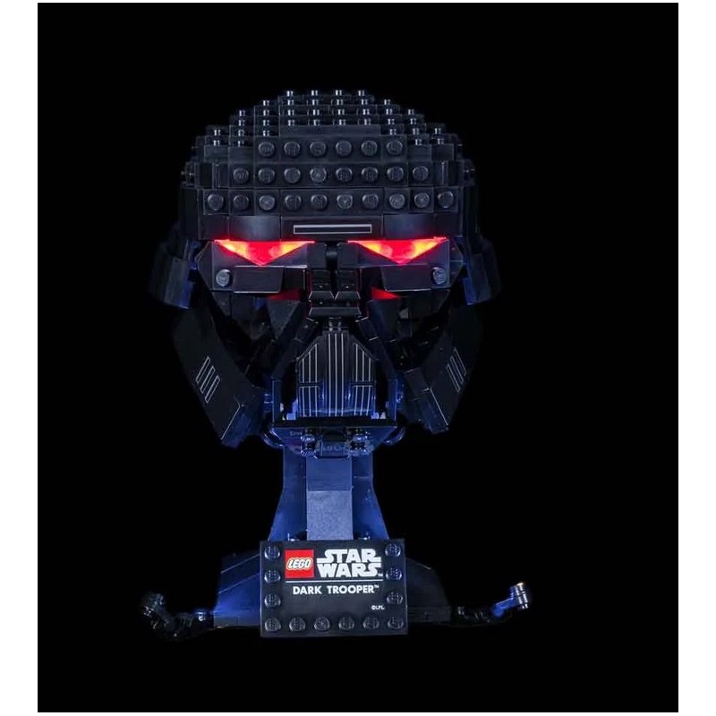 Light My Bricks - Verlichtingsset geschikt voor LEGO Dark Trooper Helmet 75343