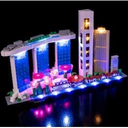 Light My Bricks - Lighting set suitable for LEGO Singapore 21057