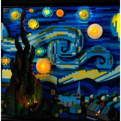 Light My Bricks - Verlichtingsset geschikt voor LEGO Vincent van Gogh - De Sterrennacht 21333