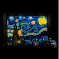 Light My Bricks - Verlichtingsset geschikt voor LEGO Vincent van Gogh - De Sterrennacht 21333