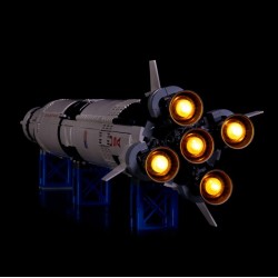 Light My Bricks - Lighting set suitable for LEGO NASA Apollo Saturn V 92176