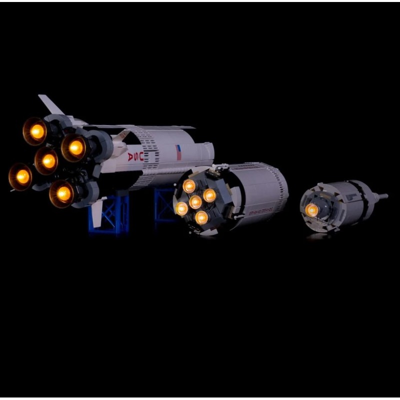 Light My Bricks - Lighting set suitable for LEGO NASA Apollo Saturn V 92176