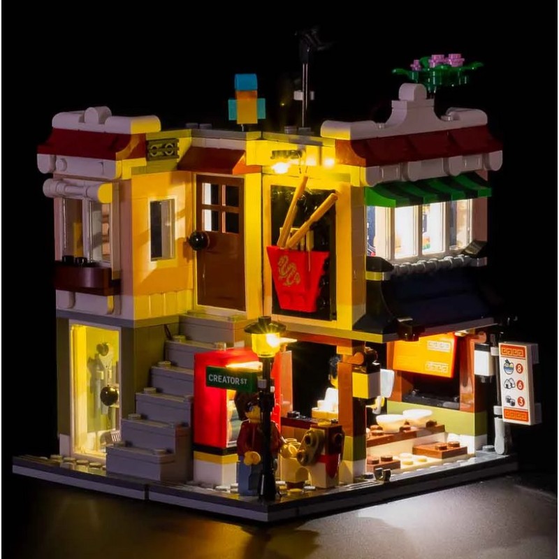 Light My Bricks - Verlichtingsset geschikt voor LEGO Downtown Noodle Shop 31131