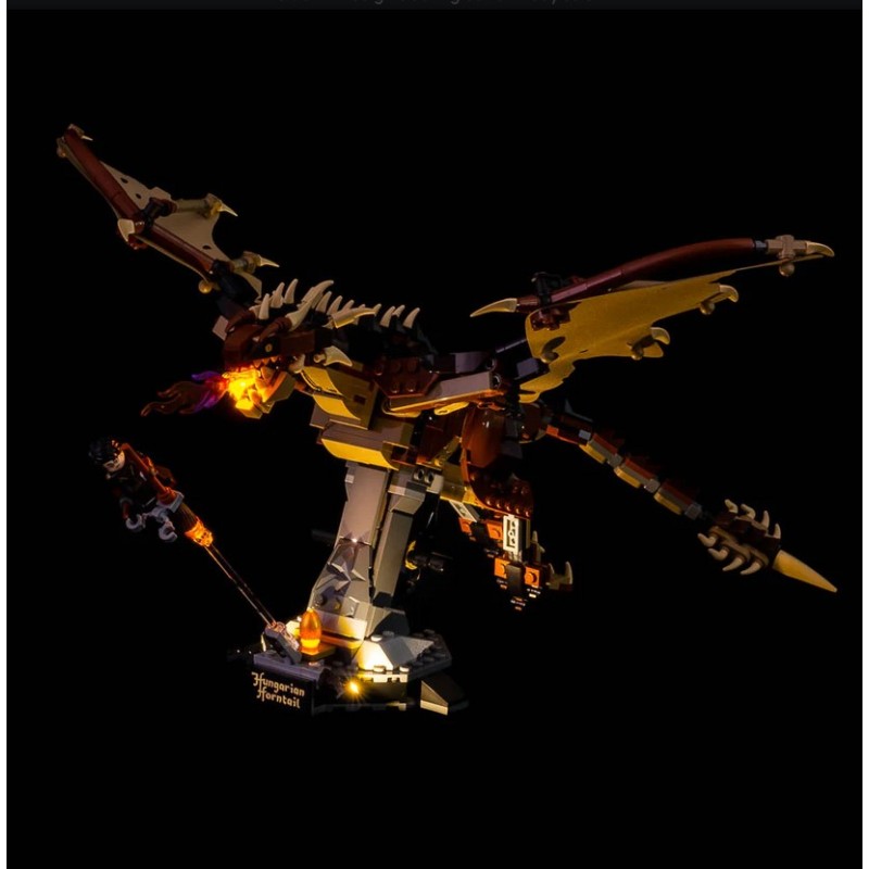 Light My Bricks - Beleuchtungsset geeignet für LEGO Harry Potter Hungarian Horntail Dragon 76406