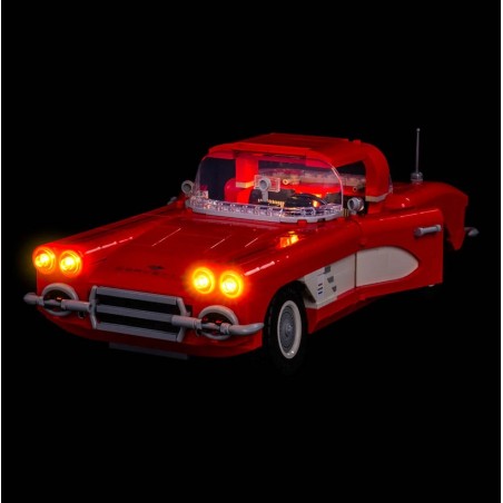 Light My Bricks - Beleuchtungsset geeignet für LEGO Chevrolet Corvette 1961 10321