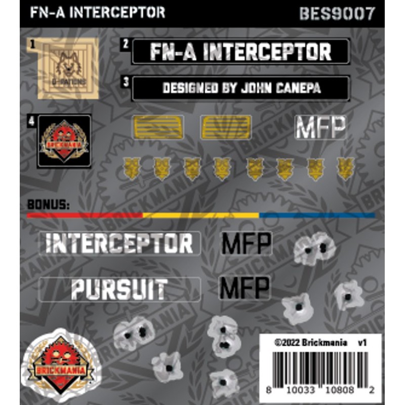 FN-A Interceptor - Sticker Pack