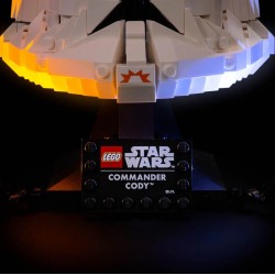 Light My Bricks - Beleuchtungsset geeignet für LEGO Star Wars Clone Commander Cody Helmet 75350