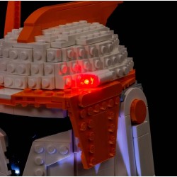 Light My Bricks - Verlichtingsset geschikt voor LEGO Star Wars Clone Commander Cody Helmet 75350