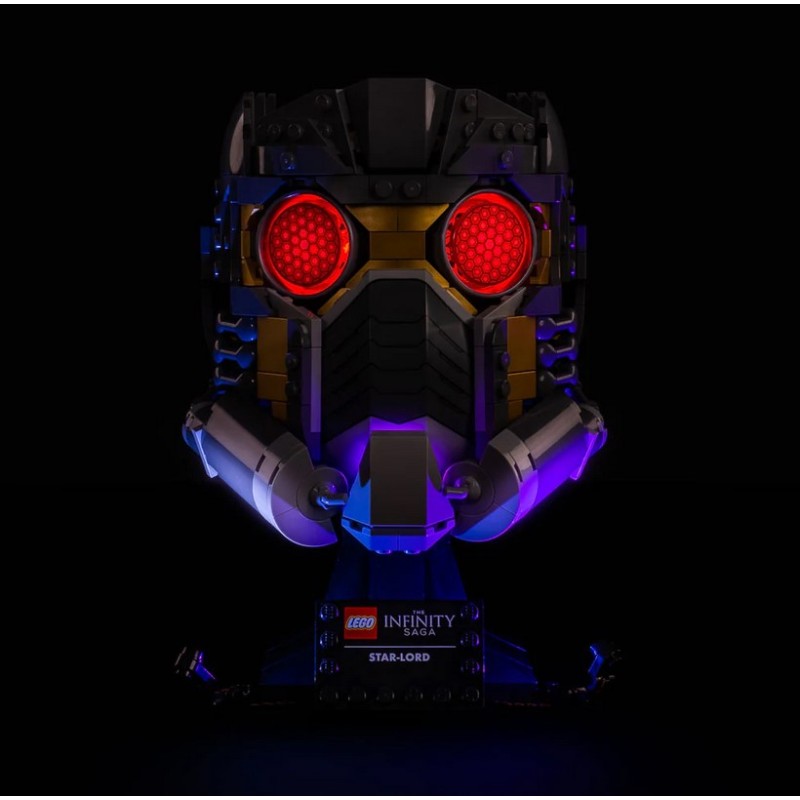 Light My Bricks - Beleuchtungsset geeignet für LEGO Marvel Star-Lord's Helmet 76251