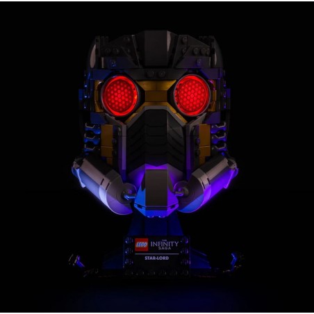 Light My Bricks - Beleuchtungsset geeignet für LEGO Marvel Star-Lord's Helmet 76251