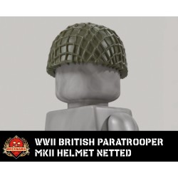 WWII British Paratrooper MKII Helmet Netted
