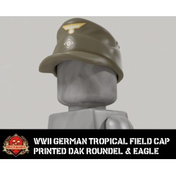 WWII German Tropical Field Cap - Printed