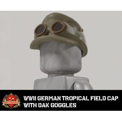 WWII German Tropical Field Cap - Bril