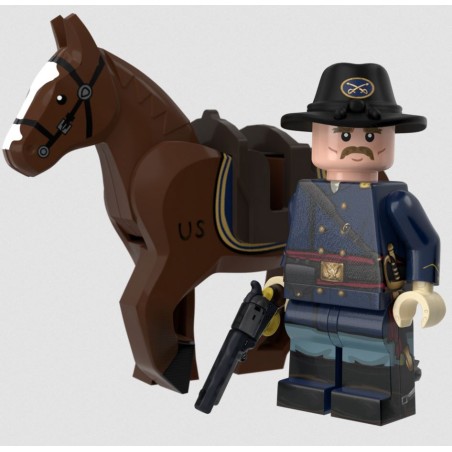 Union Cavalry Officer with Horse