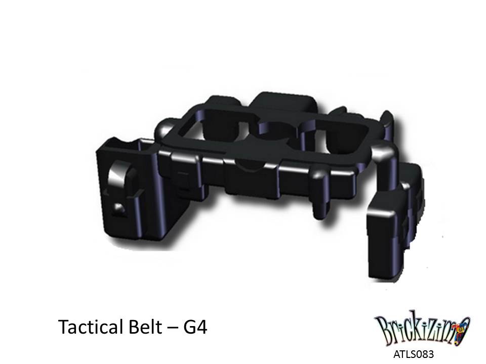 Green Tactical Belt G11 army police belt compatible w/ toy brick minifig W211 