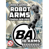 Robot Arms with Shoulder Peg (10 Arms)